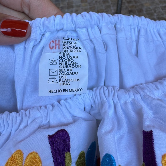 Mexican embroided off the shoulder tops - Picture 4 of 5